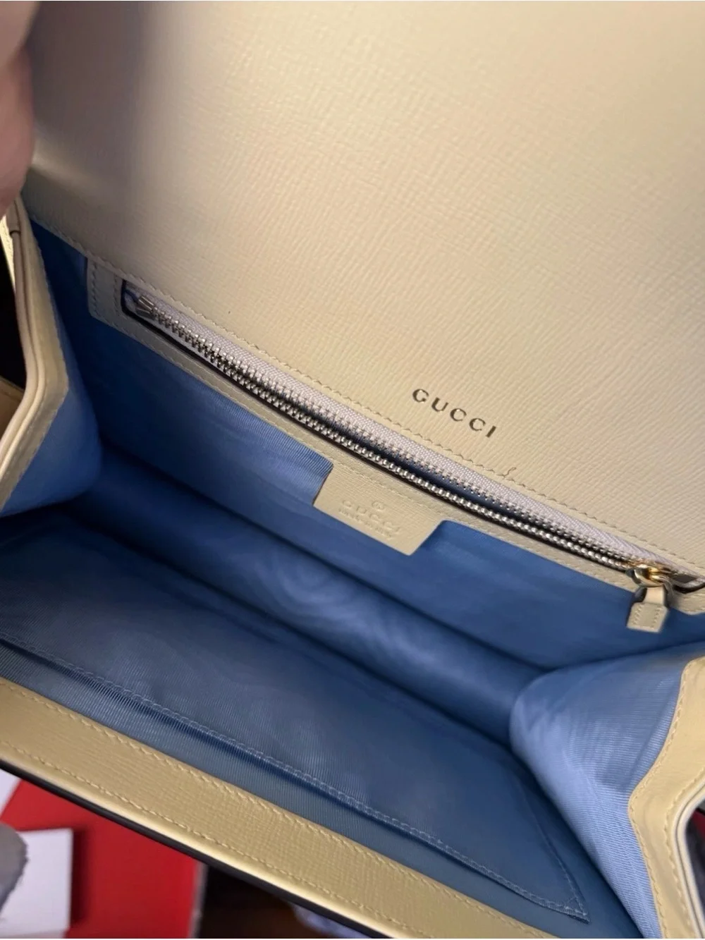 Gucci GG Ring Azalea Butter Yellow Calf Leather Shoulder/Crossbody Bag 589474